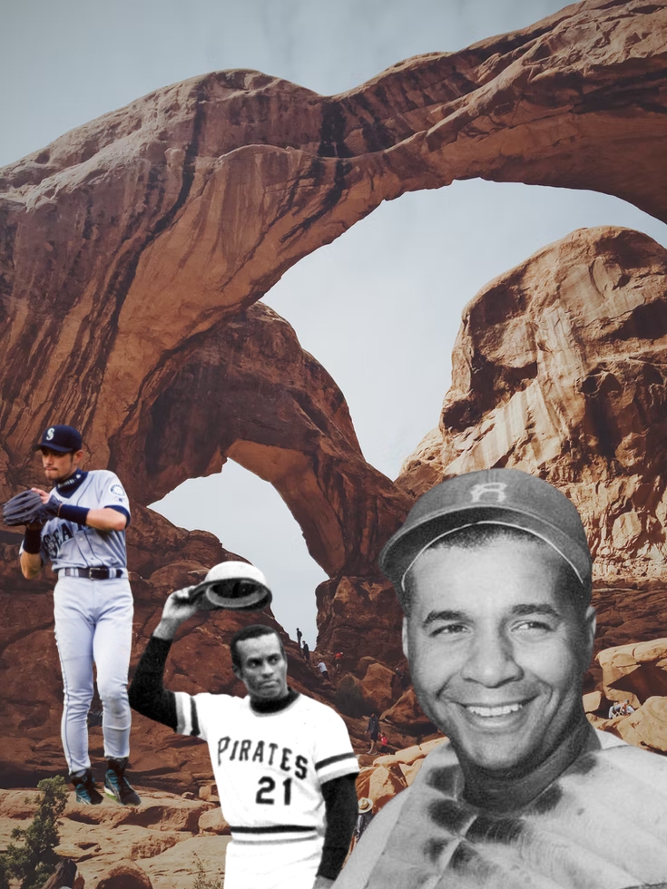 Clemente, Ichiro and Campy in a Canyon.